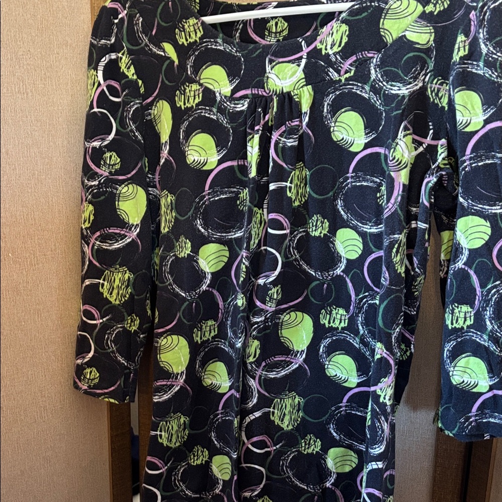 FINAL MARKDOWN Christopher & Banks Top with Green and Purple Accents XL
